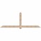 Ekena Millwork Eugene Smooth Timber Gable Bracket, Douglas Fir, 108"W x 40"H x 1 1/2"D x 5 1/2"F, 9/12 Pitch GBW108X40X0206EUG00SDF - alternate 1